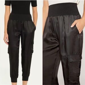 Women’s Cinq a Sept Black Giles Cargo Track Pant Size Large 🖤